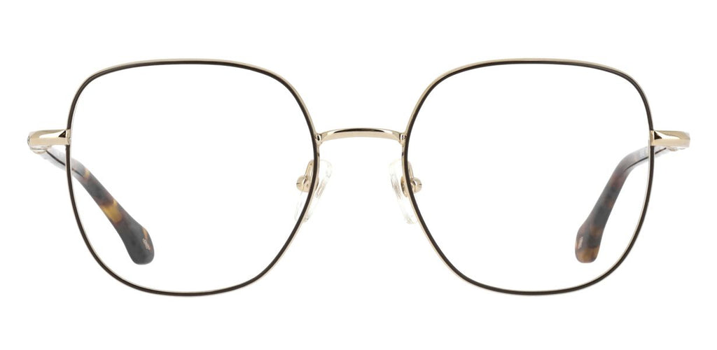 ba&sh BA1089 brun foncé et doré - monture optique femme, vue de face