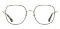 ba&sh BA1089 brun foncé et doré - monture optique femme, vue de face