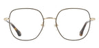 ba&sh BA1089 brun foncé et doré - monture optique femme, vue de face