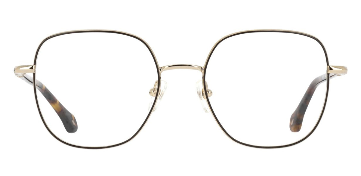 ba&sh BA1089 brun foncé et doré - monture optique femme, vue de face