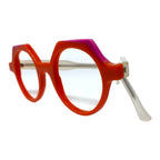 Maison Lune Promenade orange et fuchsia