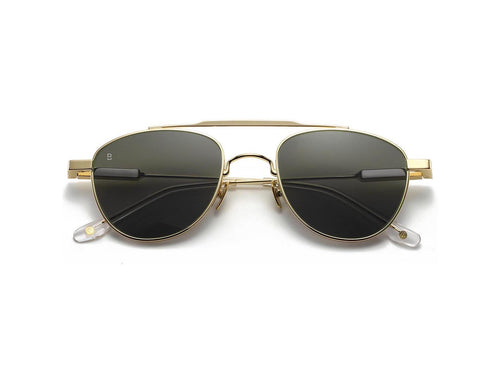 Bali Eagle or - lunettes de soleil aviateur double pont, verres verts