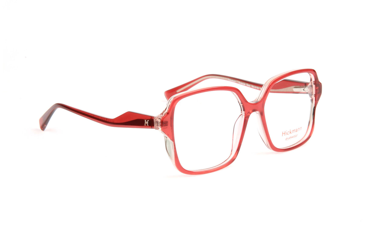 Hickmann HI6306 rouge sombre - monture optique femme carrée