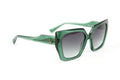 Hickmann HI9242 vert transparent - lunette de soleil femme carrée