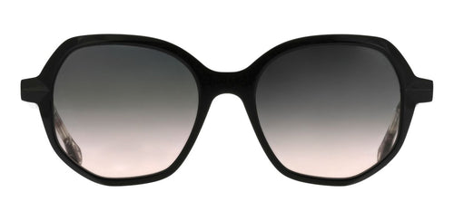 ba&sh Lexie noir brillant - lunette de soleil femme, vue de face