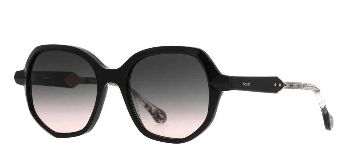 ba&sh Lexie noir brillant - vue de trois quarts