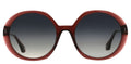ba&sh Loulou cristal bordeaux - lunette de soleil femme, vue de face