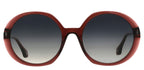 ba&sh Loulou cristal bordeaux - lunette de soleil femme, vue de face