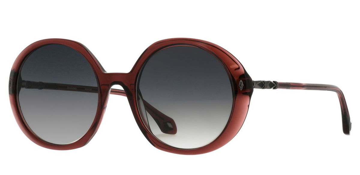 ba&sh Loulou cristal bordeaux - vue de trois quarts