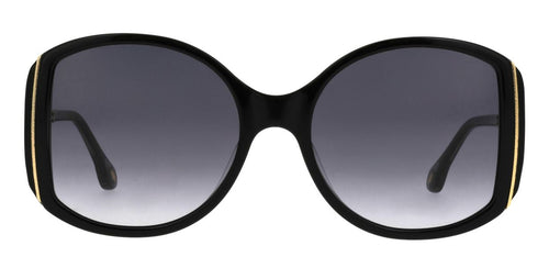 ba&sh Lucy noir brillant - lunette de soleil femme, vue de face