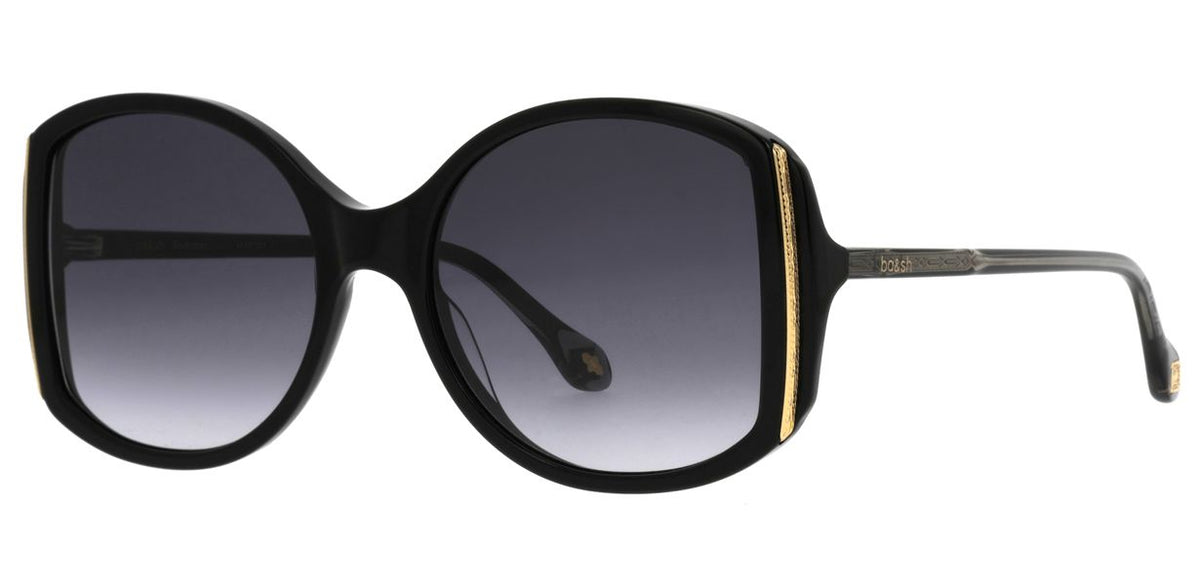 ba&sh Lucy noir brillant - vue de trois quarts