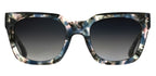 ba&sh Lupita écaille texturée - lunette de soleil femme, vue de face