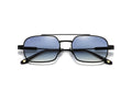 Bali Phenix noir - lunettes de soleil aviateur double pont, verres bleus