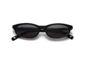 Bali Vita noir - lunettes de soleil fines en acétate noir, verres gris
