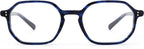 French Retro Alban bleu marbre