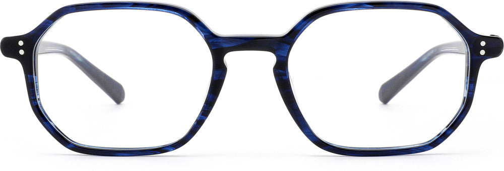 French Retro Alban bleu marbre