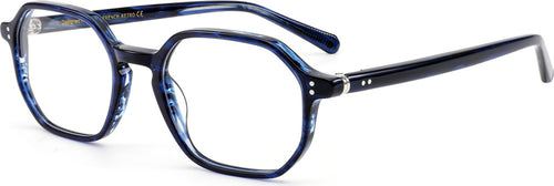French Retro Alban bleu marbre