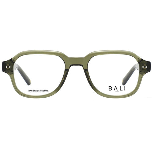 Bali Edge vert - monture optique carrée en acétate vert kaki