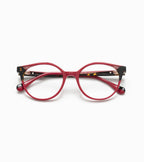 Woodys Eulalia rouge - monture optique ronde en acétate