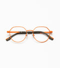Woodys Hamilton orange - monture optique ronde en titane