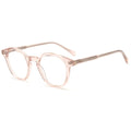 Bali Hill rose translucide - monture optique carrée en acétate