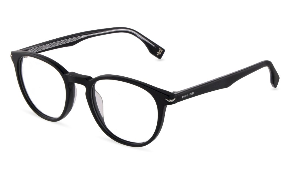 Police VPLG72E noir mat - monture optique homme