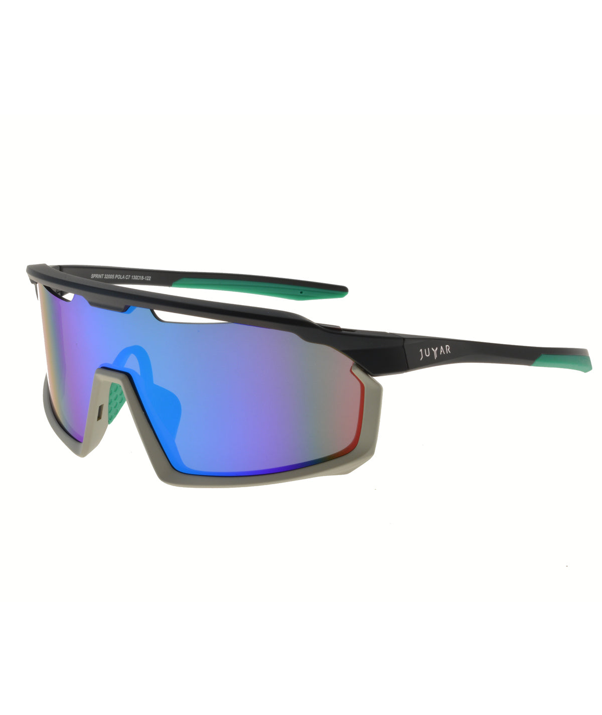Juyar Sprint noir et gris - masque de soleil sport polarisant
