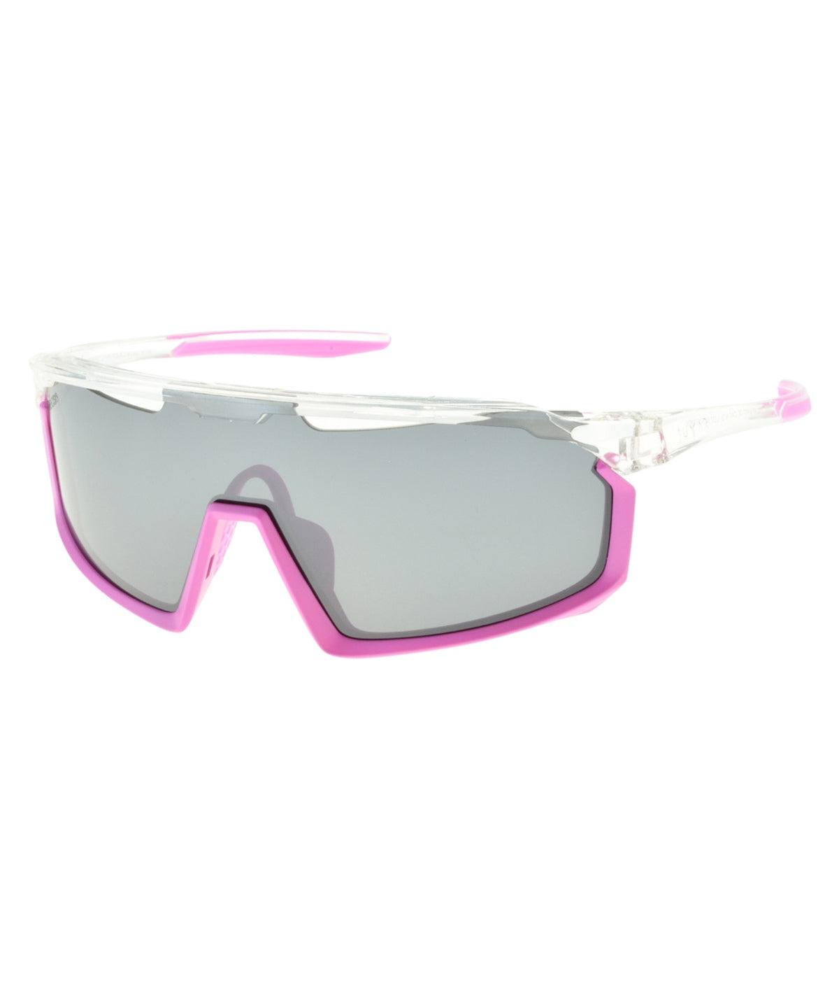 Juyar Sprint rose transparent - masque de soleil sport polarisant