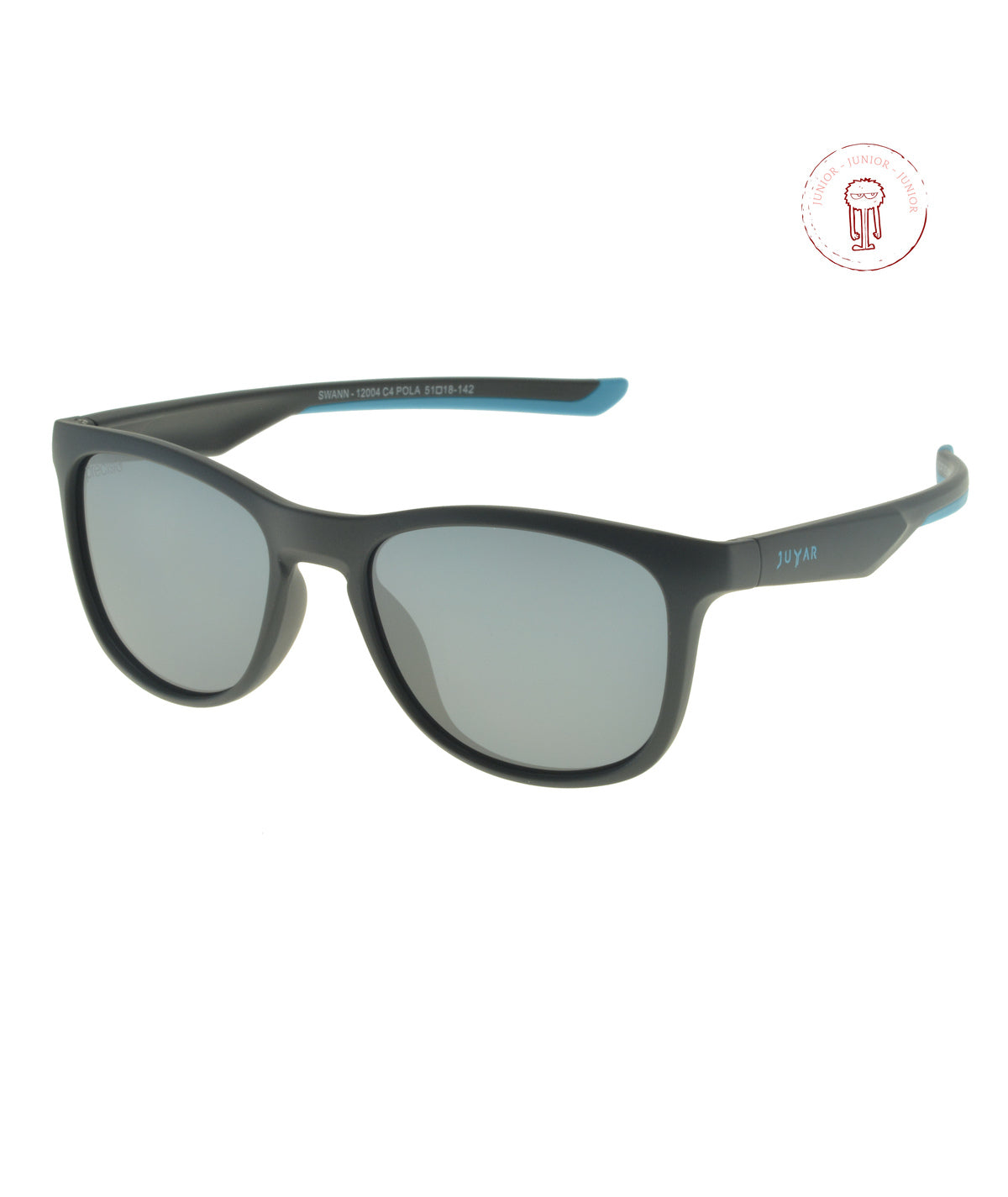 Juyar Swann noir et bleu - lunette de soleil junior polarisante