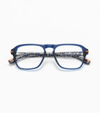 Woodys Ludwig navy - grande monture optique carrée en acétate