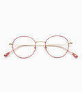 Woodys Maison rouge - petite monture optique ronde en métal