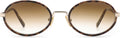 French Retro Marina marron marbre et or
