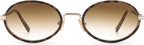 French Retro Marina marron marbre et or