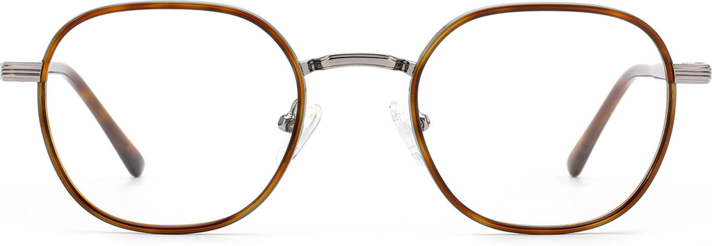 French Retro Melvin écaille marron et gun