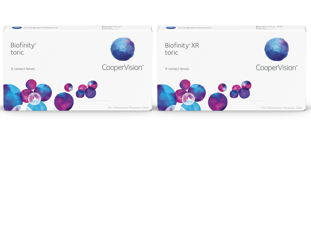 Boîte de lentilles CooperVision Biofinity toric