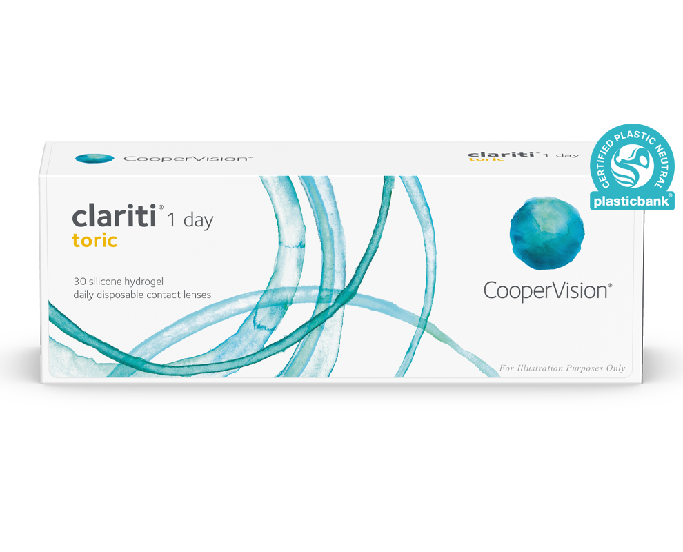 Boîte de lentilles CooperVision clariti 1 day toric
