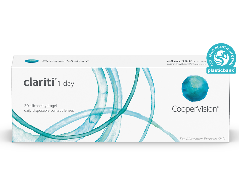 Boîte de lentilles CooperVision clariti 1 day