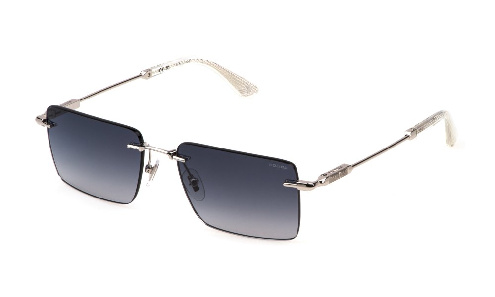 Police SPLP35 palladium brillant - lunette de soleil homme en métal