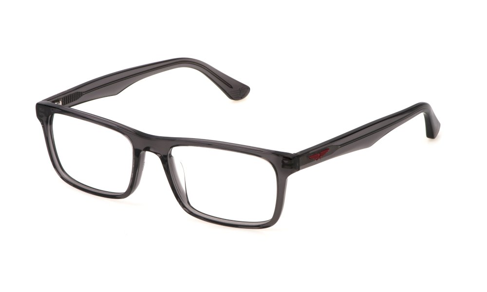 Police VPLN16 gris transparent - monture optique homme
