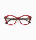 Woodys Rhea rouge - monture optique œil-de-chat en acétate