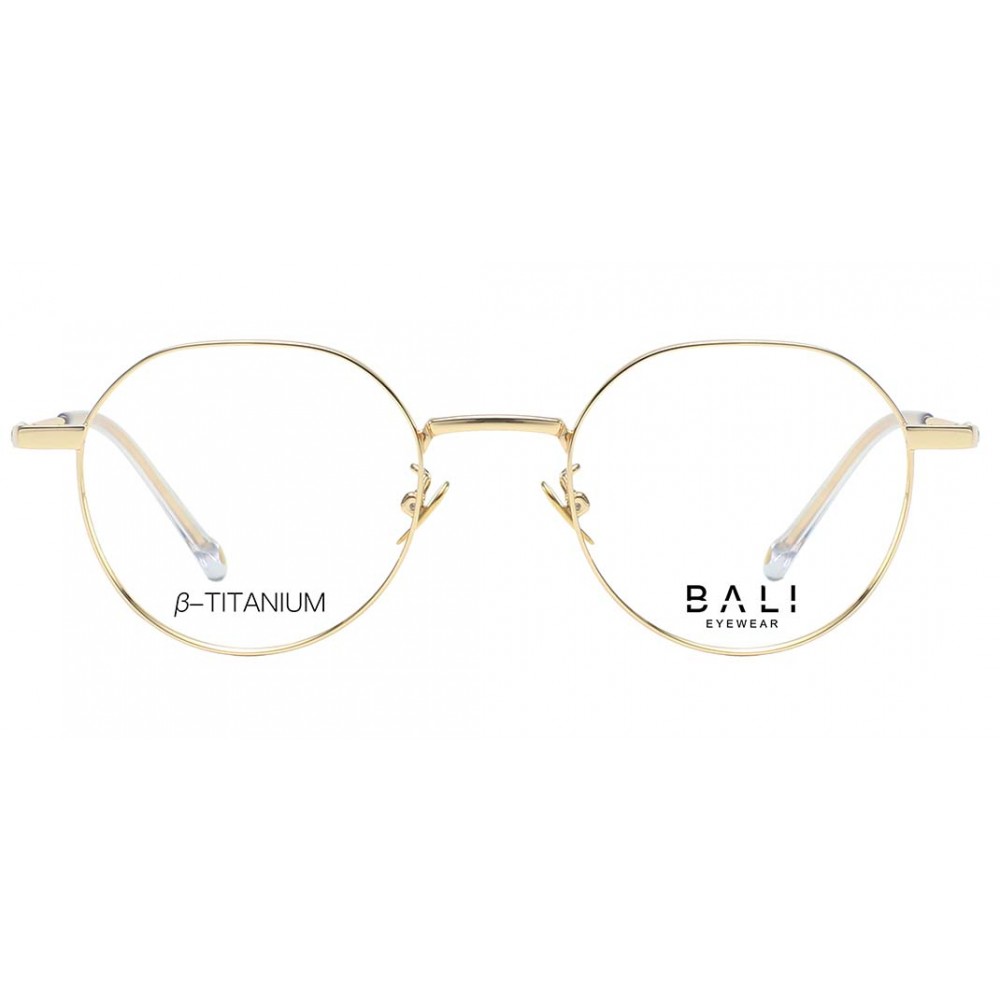 Bali Sakai or - monture optique ronde en bêta-titane doré