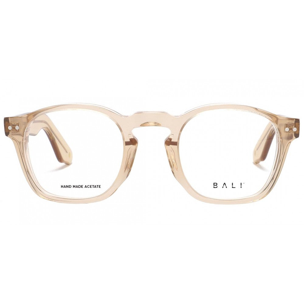 Bali Setai beige - monture optique pantos en acétate beige translucide