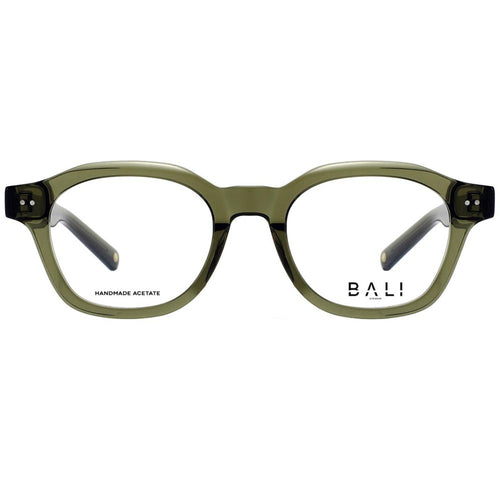 Bali Soho vert - monture optique pentagonale en acétate vert kaki