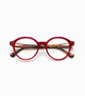 Woodys Tansy rouge - monture optique ronde en acétate