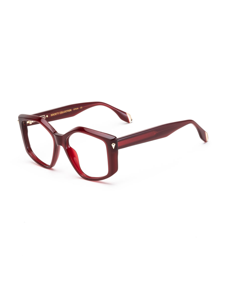 Visionario Delphine bordeaux de trois quarts