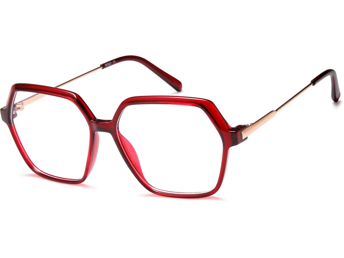 Ikaly OP422 rouge rubis et or rose