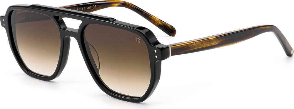 French Retro Yvan marron et cristal camel