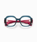 Woodys Zea turquoise - grande monture optique carrée en acétate